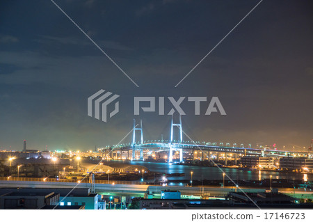 橫濱夜景[山上的港口公園] 17146723