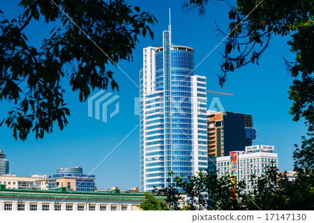 Business Center Royal Plaza -Skyscraper on Pobediteley Avenue in Minsk, Belarus 17147130