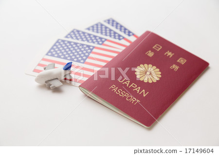 Passport and the American flag Passport and the American flag 17149604