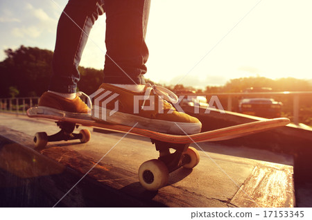 skateboarding at skatepark 17153345