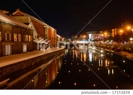 Scenery along Otaru Canal in Hokkaido 17153839