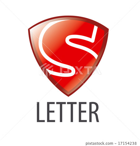 vector logo the letter S and red shield 17154238