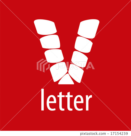Vector Logo V letter from abstract modules 17154239
