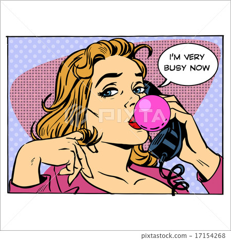 Girl Secretary businesswoman talking phone busy Girl Secretary businesswoman talking phone busy 17154268
