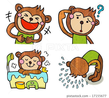 猴生肖 汗 洗澡 17155677