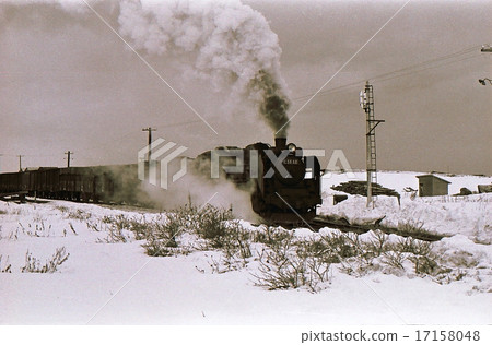 昭和45 C 58蒸汽機車離開鹿島幹線Hama Kosai水 17158048