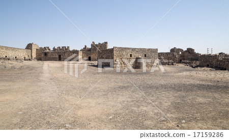 Ruins of Azraq Castle,  central-eastern Jordan 17159286