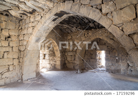 Ruins of Azraq Castle,  central-eastern Jordan 17159296