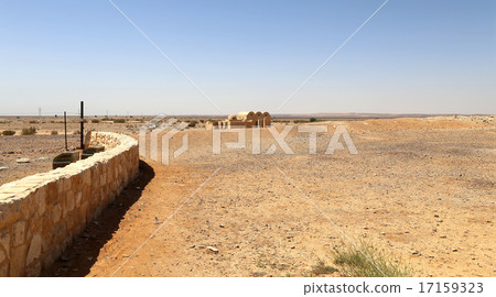 Quseir (Qasr) Amra desert castle near Amman,Jordan 17159323