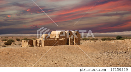 Quseir (Qasr) Amra desert castle near Amman,Jordan Quseir (Qasr) Amra desert castle near Amman,Jordan 17159329
