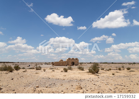 Quseir (Qasr) Amra desert castle near Amman,Jordan 17159332