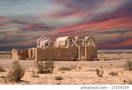 Quseir (Qasr) Amra desert castle near Amman,Jordan Quseir (Qasr) Amra desert castle near Amman,Jordan 17159339