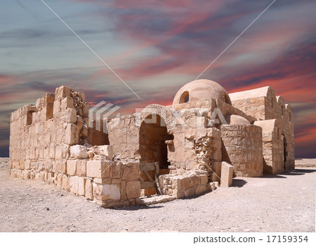 Quseir (Qasr) Amra desert castle near Amman,Jordan Quseir (Qasr) Amra desert castle near Amman,Jordan 17159354