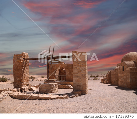 Quseir (Qasr) Amra desert castle near Amman,Jordan Quseir (Qasr) Amra desert castle near Amman,Jordan 17159370