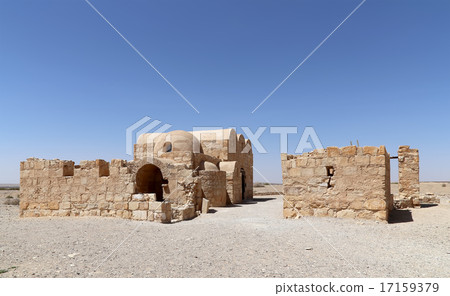 Quseir (Qasr) Amra desert castle near Amman,Jordan Quseir (Qasr) Amra desert castle near Amman,Jordan 17159379