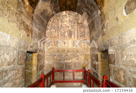 Fresco at Quseir Amra desert castle near Amman 17159416