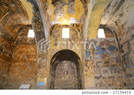 Fresco at Quseir Amra desert castle near Amman 17159419