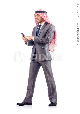 Arab businessman isolated on white Arab businessman isolated on white 17159965