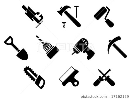 Hand tools and instruments icons - Stock Illustration [17162129] - PIXTA