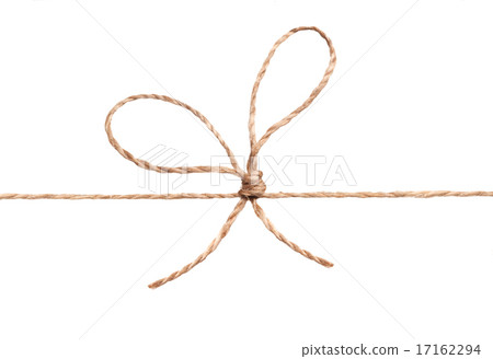 Rope and bow isolated on white 17162294