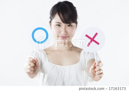 女性指點姿勢 17163173