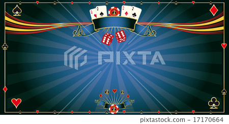 Greeting card blue Casino 17170664