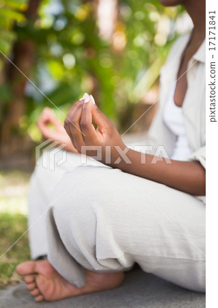 A young woman doing yoga 17171841