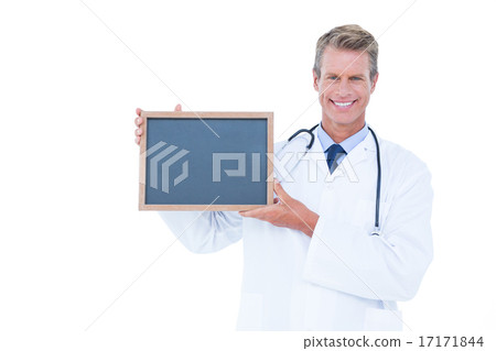 Portrait of a doctor holding a board 17171844
