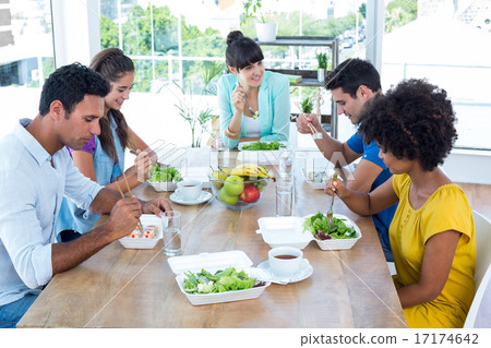Business people having lunch Business people having lunch 17174642