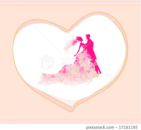 wedding dancing couple background - Stock Illustration [17181195] - PIXTA