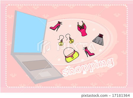 Online shopping abstract background 17181364