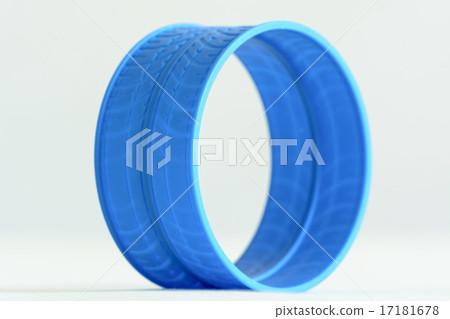 Round blue plastic loop 17181678