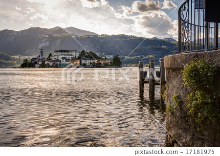 San Giulio island view San Giulio island view 17181975