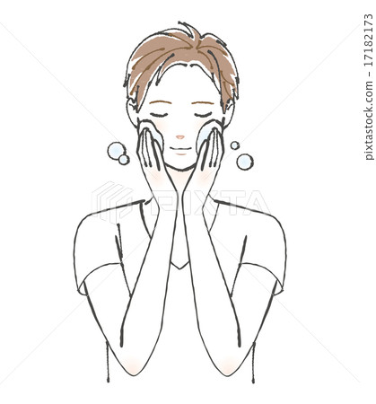 護膚人例證 護膚人例證 17182173