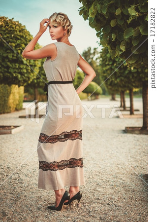 Young lady in a beautiful alley 17182822