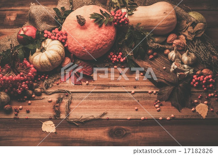 Thanksgiving day autumnal still life 17182826