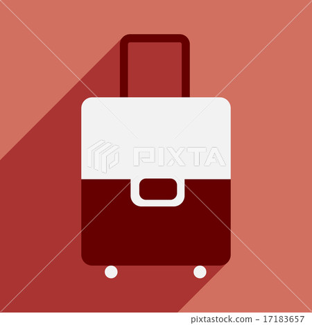 Flat with shadow icon and mobile application... - Stock Illustration ...