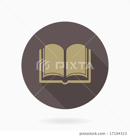 Fine  Book Icon With Flat Design 17184323