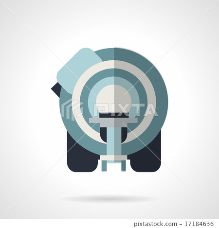 CT scanner flat vector icon 17184636