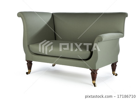 Retro style green sofa sixties, seventies style  17186710