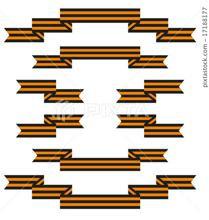 Set of St. George ribbons vector 17188177