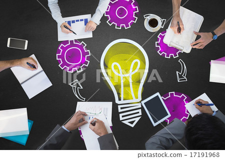 Composite image of business meeting 17191968