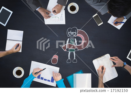 Composite image of business meeting Composite image of business meeting 17192150