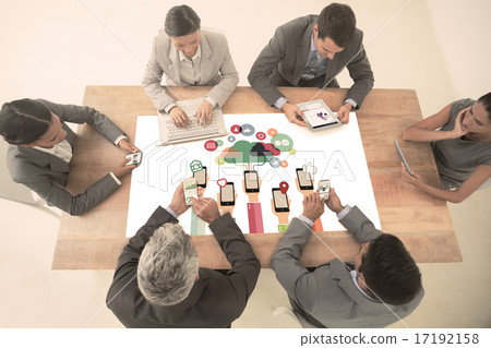 Composite image of business interface 17192158