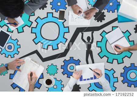 Composite image of business meeting 17192252