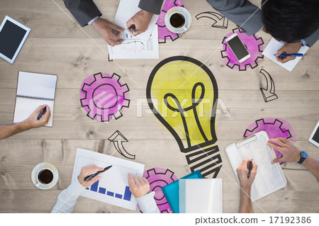 Composite image of business meeting Composite image of business meeting 17192386