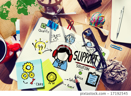 Support Solution Advice Help Care Satisfaction Quality Concept Support Solution Advice Help Care Satisfaction Quality Concept 17192545