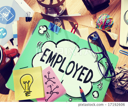 Employed Recruitment Human Resources Hiring Concept 17192606