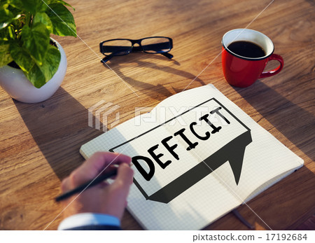 Deficit Risk Loss Deduct Recession Concept 17192684