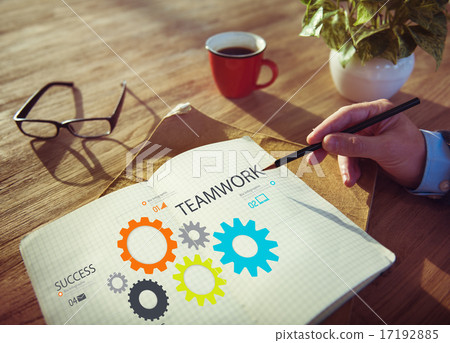 Teamwork Team Group Gear Partnership Cooperation Concept 17192885
